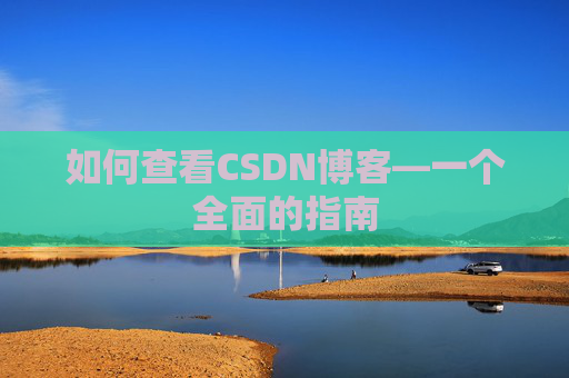 如何查看CSDN博客—一个全面的指南